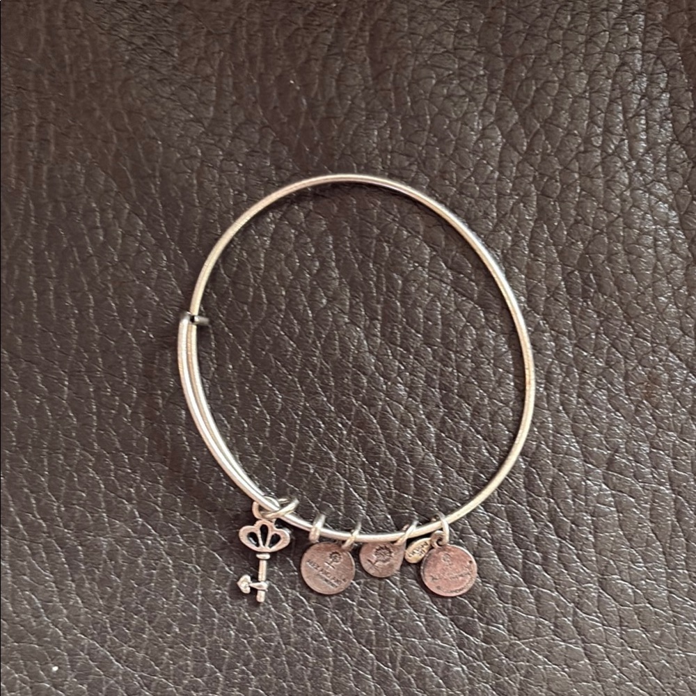 Alex and ani key charm bracelet